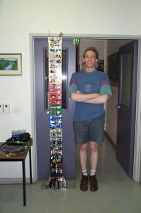 David Cook at his first MUGs meeting. Also the first meeting at the Amaroo Neighbourhood Centre, 24th November 2001. Photo by Ross Crawford